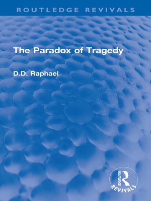 cover image of The Paradox of Tragedy